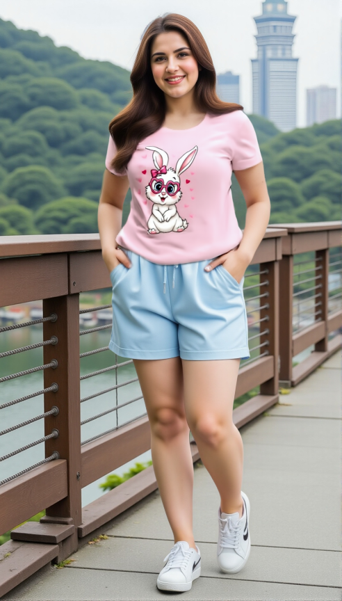 Adorable Bunny Vibes | Women’s Classic Crew T-Shirt