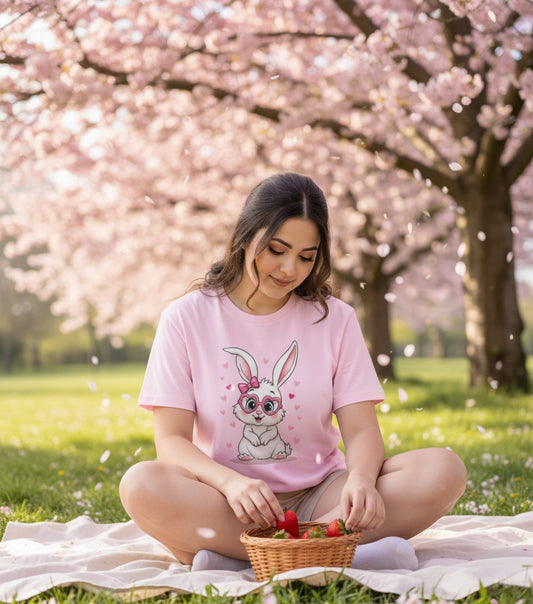 Adorable Bunny Vibes | Women’s Classic Crew T-Shirt