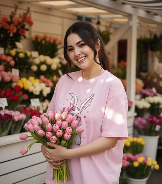 Adorable Bunny Vibes | Women’s Classic Crew T-Shirt