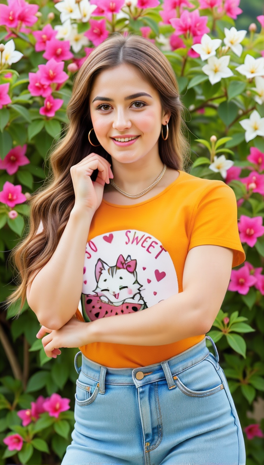 Xensco “So Sweet” Kitty Tee | Women’s Classic Crew
