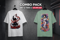 Heavyweight Oversized Cotton T-Shirt combo pack