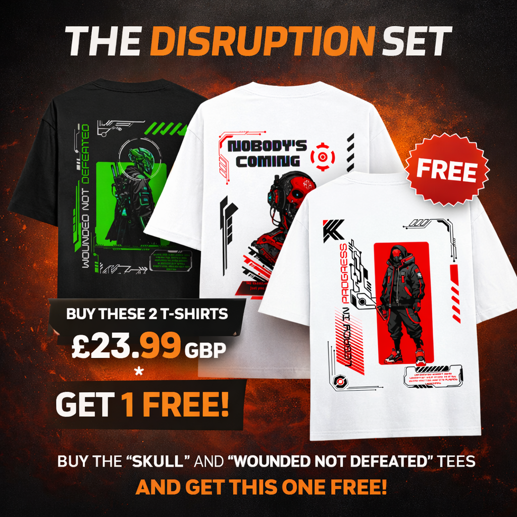 Heavyweight Oversized Cotton T-Shirt   THE DISRUPTION SET (Copy)