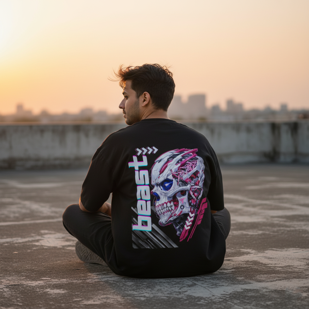 Heavyweight Oversized Cotton T-Shirt   THE DISRUPTION SET