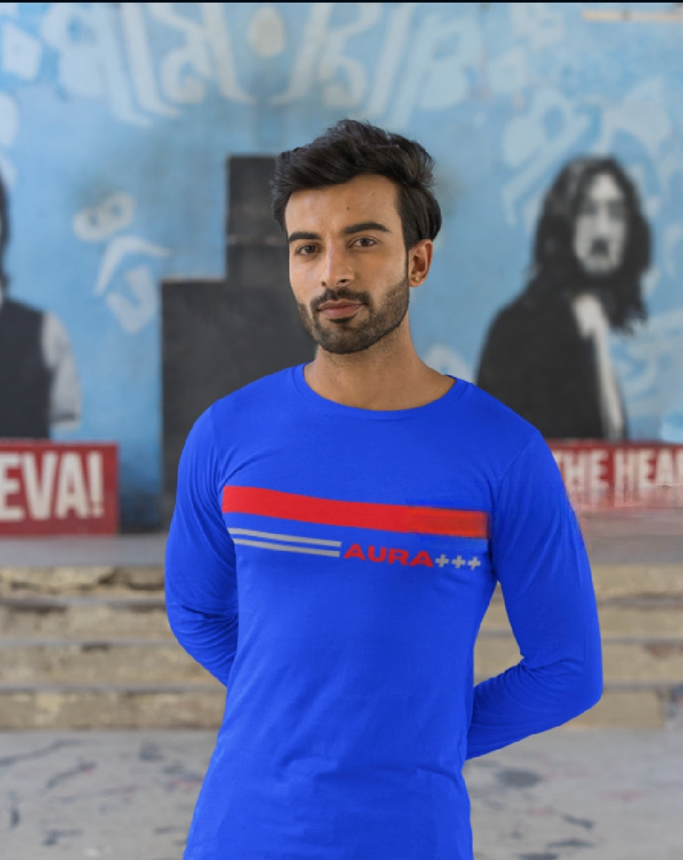 AURA+++ Men's Full-Sleeve T-Shirt