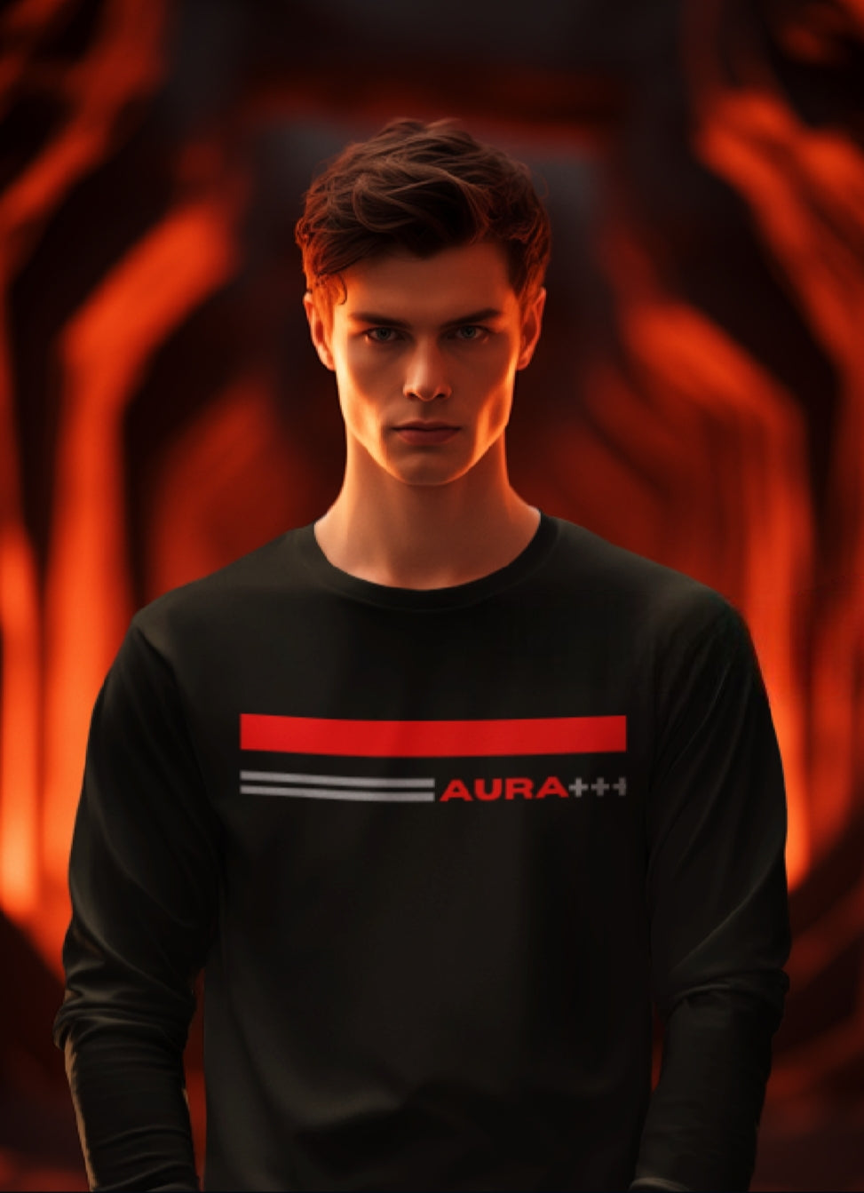 AURA+++ Men's Full-Sleeve T-Shirt