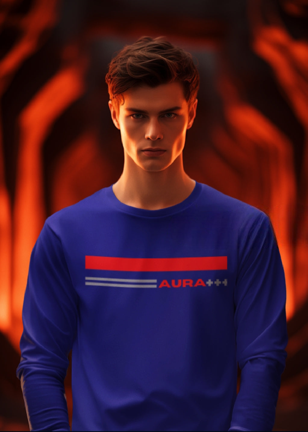 AURA+++ Men's Full-Sleeve T-Shirt