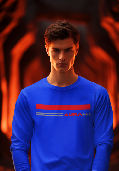 AURA+++ Men's Full-Sleeve T-Shirt