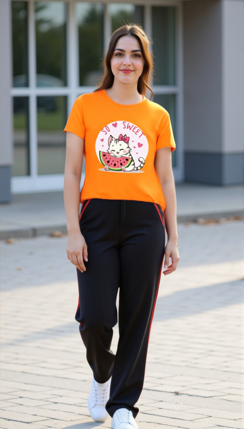 Xensco “So Sweet” Kitty Tee | Women’s Classic Crew