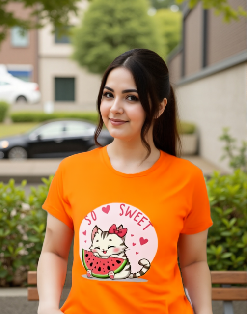 Xensco “So Sweet” Kitty Tee | Women’s Classic Crew