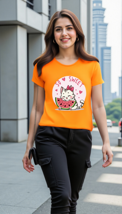 Xensco “So Sweet” Kitty Tee | Women’s Classic Crew